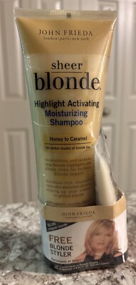 John Frieda Sheer Blonde Moisturizing Shampoo+Dream Creme Sample Set HTF