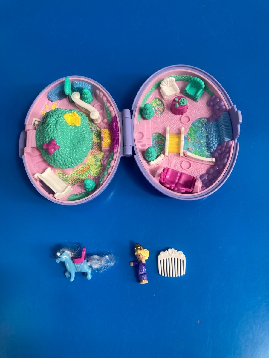 Polly Pocket – Unicorn Meadow Bluebird 1995 – Complet Avec Figurine – Très Bon état