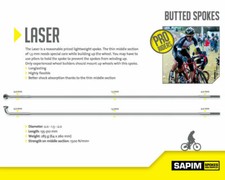 Sapim LASER BLACK J Bend Doppio Butto SOLO RAGGI Lunghezze Personalizzate SPECIALE £££