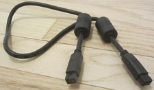 IEEE-1394b FireWire 800 9 Pin Male to 9 Pin Male Cable, EMI Ferrite 2ft long
