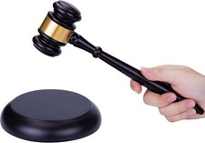 Gavel,Gavel and Block Set Wooden Judge Hammer Gavel Sound Block for Lawyer Ju...