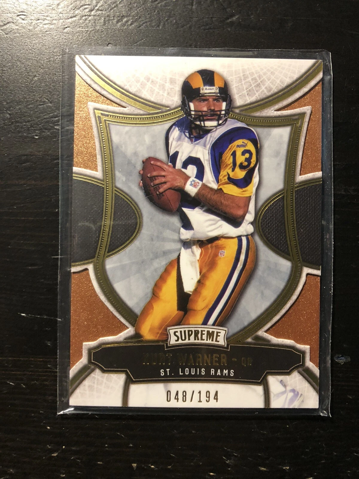 2015 Topps Supreme Copper /194 Kurt Warner #59 HOF Rams Card PWE