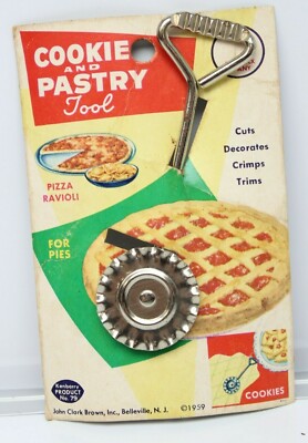 Rare Vintage 1959 Kenberry Cookie 'n Pastry Pie Crimper Tool No.79 NOS New