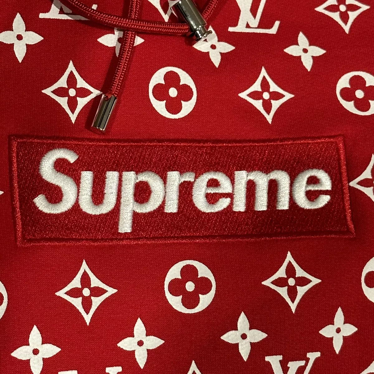 Supreme Louis Vuitton LV Box Logo Hoodie Hooded Sweatshirt Sz XL