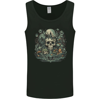Skull City Biker Gothic Evil Herren Trägershirt Tank Top