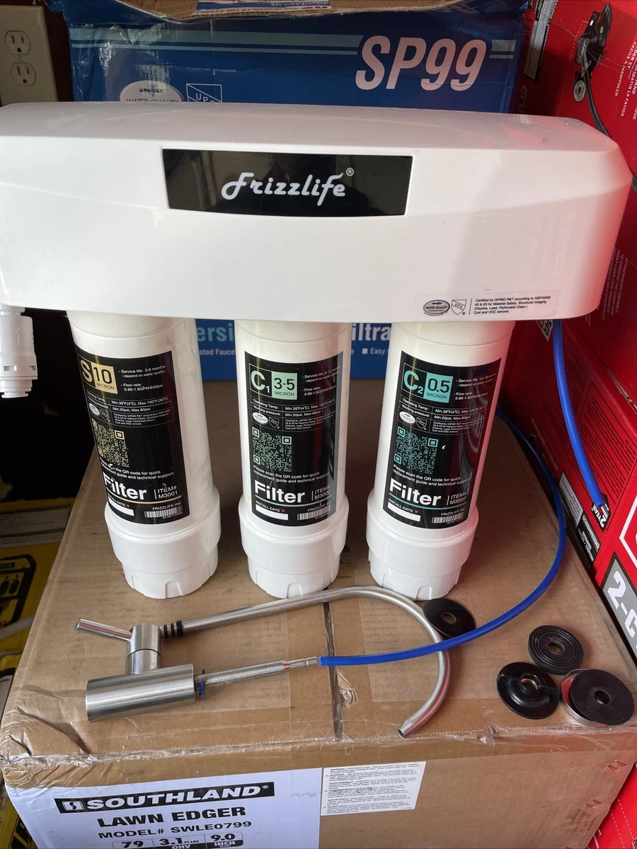 Fluoride Frizzlife SP99 Undersink 3Stage Water Filter,, 54 OFF