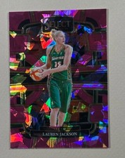 Lauren Jackson - 2024 Panini Select - Pink Cracked Ice - Storm