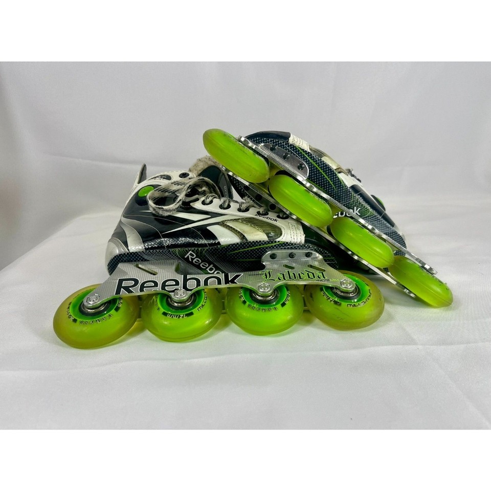 Reebok Labeda 7K Pump Junior Roller Hockey Skates Sz 2 US Shoe Size 3.5