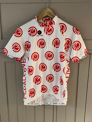 Pactimo Pedal Cover Herren Kurzarm Radtrikot | Weiß/Rot | Medium