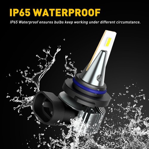 1/2set AUXITO Xenon White Fog LED Light Bulb Lamp Driving 9006 HB4 Fanless Kit - Picture 9 of 18