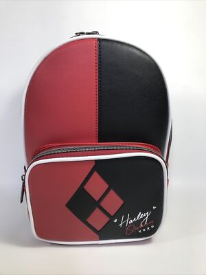 Loungefly Disney DC Harley Quinn Color Block Mini Backpack