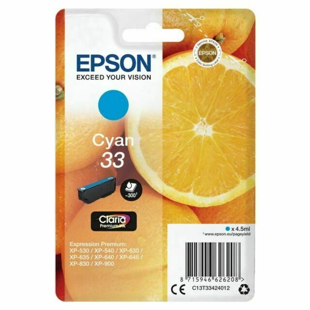 Epson Inkjet Cartridge - Multi Colour (C13T33374511)