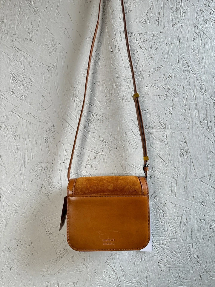 LOEFFLER RANDALL Desi кожи и замши маленькая сумка через плечо - КАКАО/КОРИЧНЕВЫЙ дефектный - Изображение 4 из 4