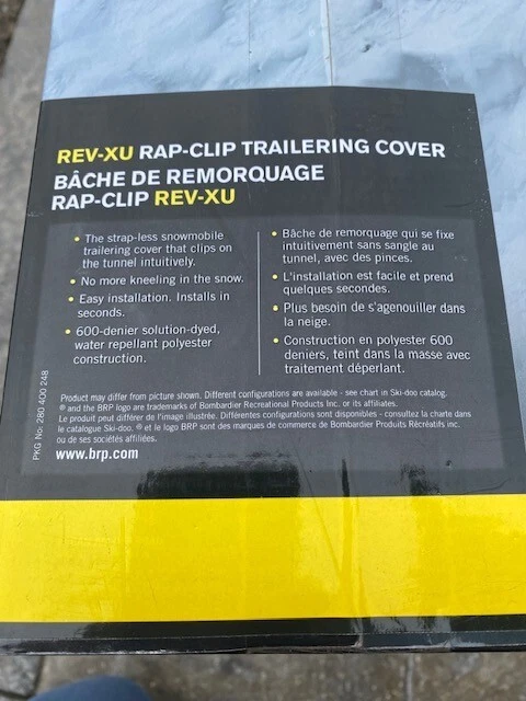 Ski-Doo Rev-XU Tundra Trailering Cover - NEW - 280000650 - Image 2 of 3