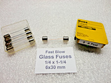 5 Amp, Fast Blow Glass Fuses, 6 x 30mm 1/4 x 1-1/4 250 Volts, USA Quick Ship