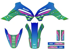 2021-2022 KLX 140 R RL TIGRE Green Senge Graphics Kit Compatible with Kawasaki