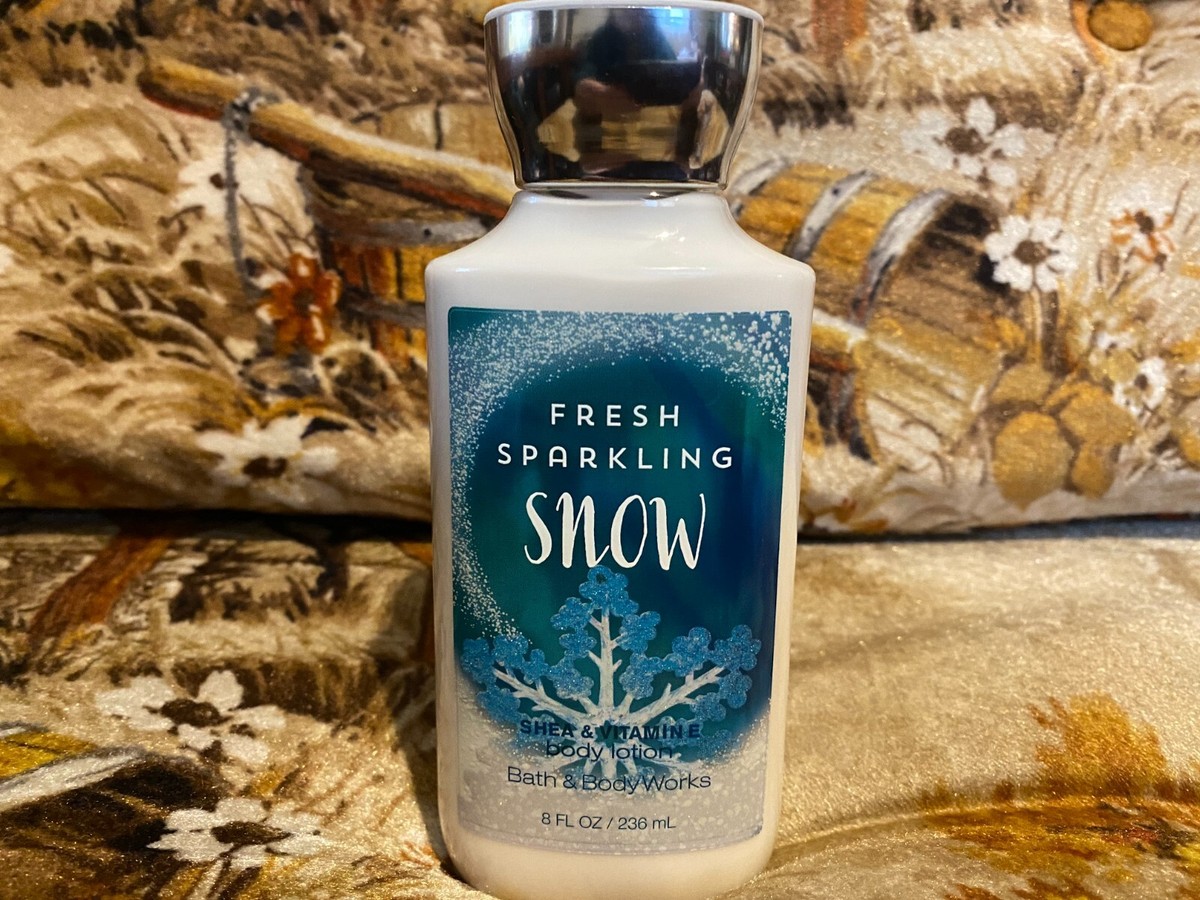 Fresh Sparkling Snow Bath Body Works Body Lotion 8oz Shea Butter