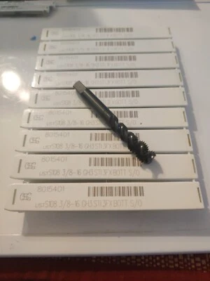 OSG 8015401, 3/8"-16, STI Bottoming Tap, GH3, 3-Flute, Steam Oxide
