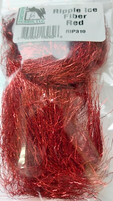 Hareline  Synthetics ''   RIPPLE ICE FIBER  '' color: RED