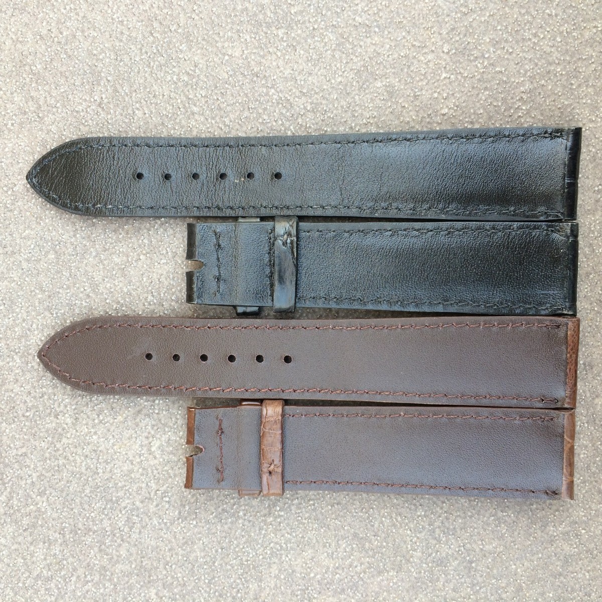 Genuine Leather Wrist Watch Band Size 24mm-22mm XL WT1556