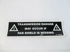 Snapper 79871 Transmission Failure Decal