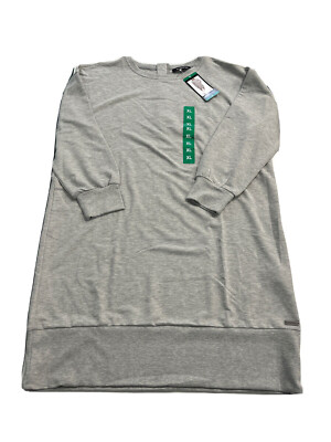 ellen tracy t shirt dress Ellen Tracy Pima Cotton A-Line T-Shirt Dress Pockets Coral Red M Short Sleeve