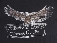 L vtg ABATE District 1 Chapter 15 Clarion County, USA made, Eagle