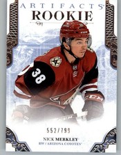 2017-18 Artifacts #182 Nick Merkley 999 (ref 151157)