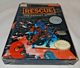 Vintage Rescue The Embassy Mission for NES Nintendo Entertainment System In Box