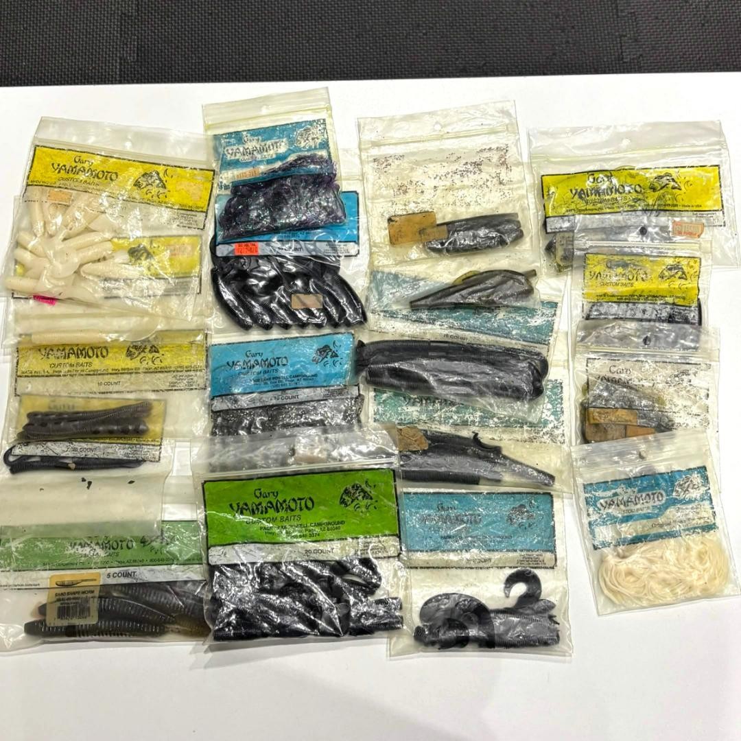 Megabass Gary Yamamoto Fishing Worms Bulk Lot Bass Fishing Lures Used Clearance - Image 4
