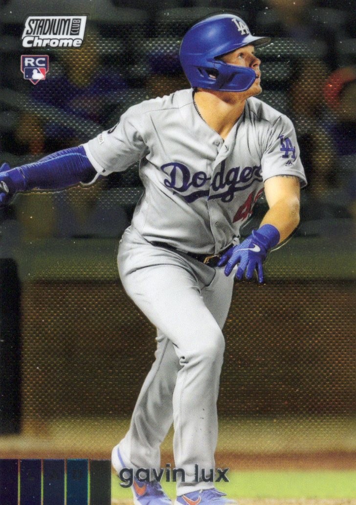2020 Stadium Club Chrome #298 Gavin Lux RC Los Angeles Dodgers