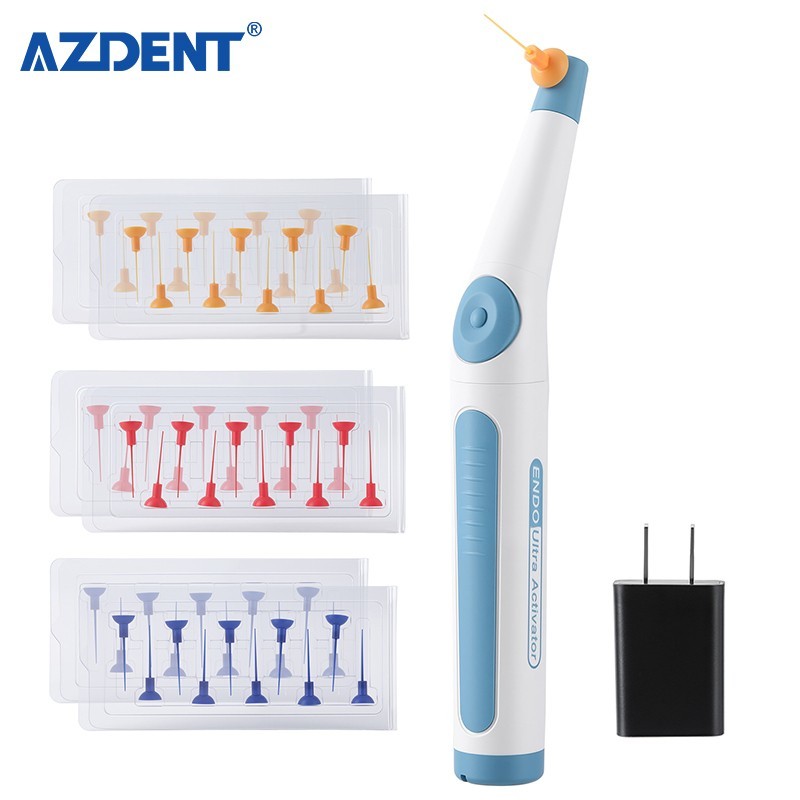 AZDENT Dental Endo Ultrasonic Sonic Activator Root Canal Irrigator+60Tip/150Tips