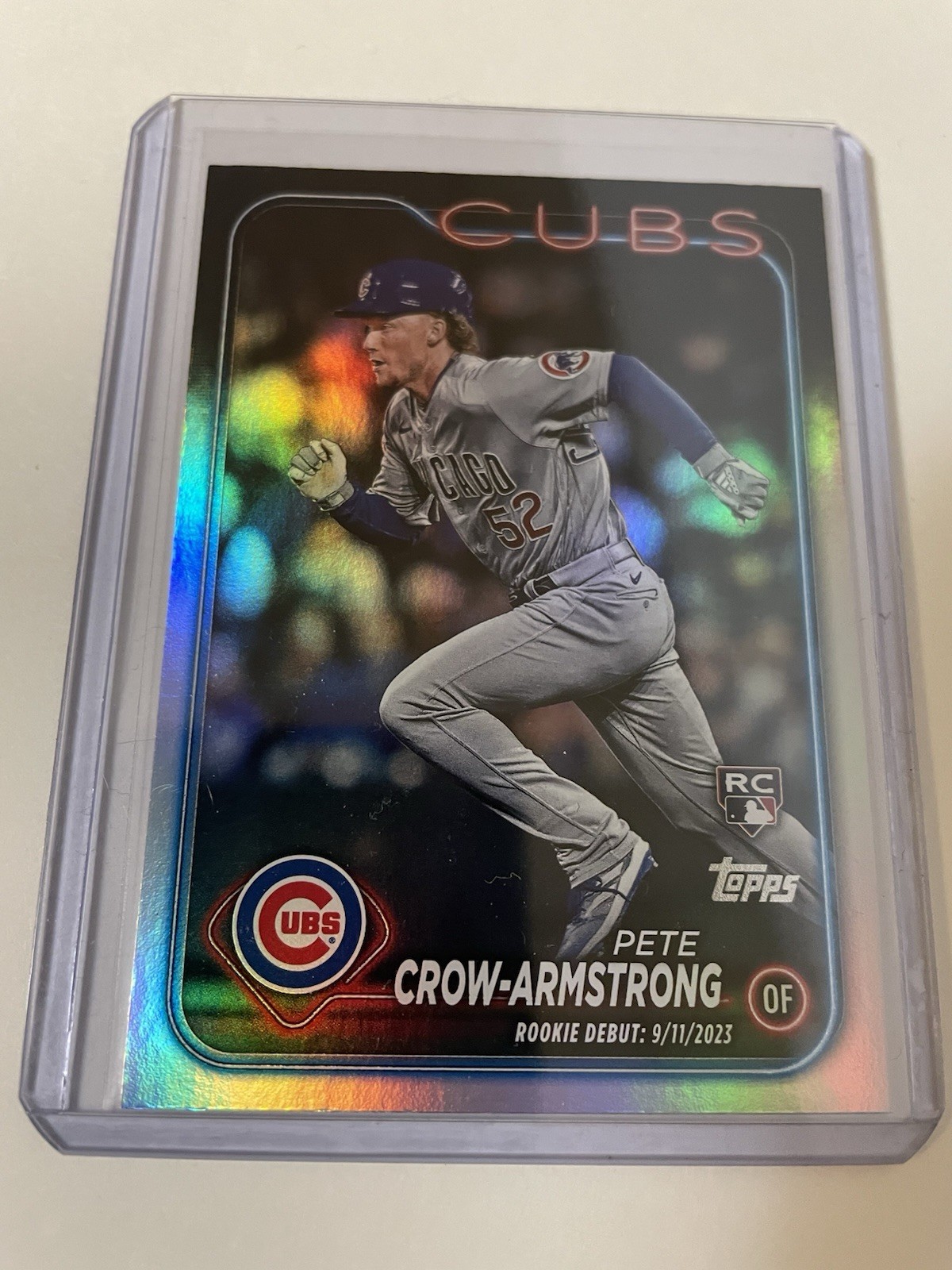 2024 Topps Update  - Rookie Debut Pete Crow-Armstrong #US91 Rainbow Foil (RC)