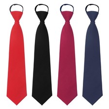 Ties for Women, School Ties for Girls Kids, Adjustable Neck Tie, Black/Wine/R...