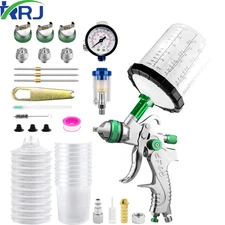 Hvlp Air Spray Gun Gravity Feed Paint Gun W/1.4/1.7/2.0mm Nozzle Car Wall Repair