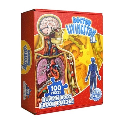 Bodenpuzzle zur menschlichen Anatomie für Kinder   100-teiliges Ganzkörperpu