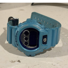 Casio G-Shock DW-6900 Blue Digital Shock Resi...
