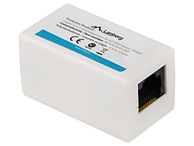AD-RJ45-RJ45-OU5 Umschalter RJ45 weiss Kat: 5e RJ45-Buchse,beiderseitig LANBERG