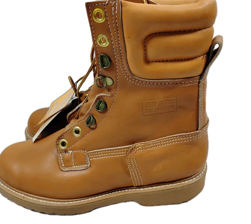 Whitetail Hunting Boot Sz 8 Leather Premium Quality Extra Insulation Made In USA - Image 4 of 4