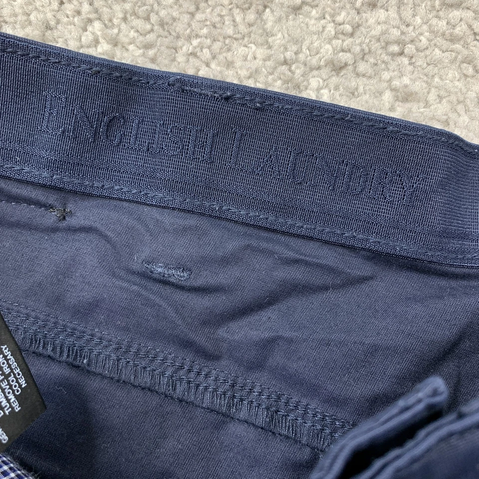 Брюки мужские English Laundry 40x32 синие эластичные хлопок нейлон повседневные - Изображение 3 из 4