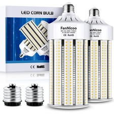 2 Pack 1000W Equivalent Led Corn Bulb Super Bright 11500 Lumen 6500K Daylight...