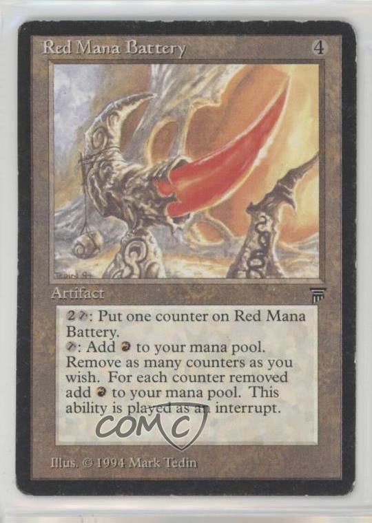 Red Mana Battery Magic: Legends 1994