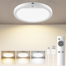 3CCT Rechargeable Motion Sensor Ceiling Light with Remote Magnetic Closet Light