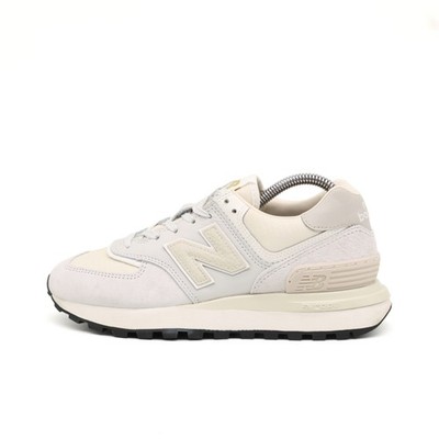 New Balance Damen 574 Schuh Creme Wildleder Niedrig Atmungsaktiv Sneaker EU 37