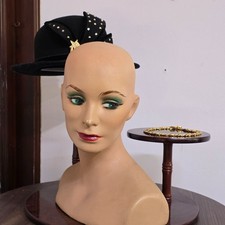 Vintage Female Mannequin Head Shoulders Art Deco Hat Wig Store Display