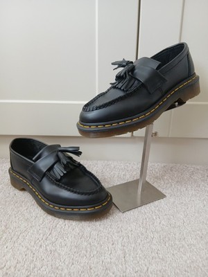 Dr. Martens Adrian Tassel Leder Halbschuhe Gr. UK 4 Schwarz Damen