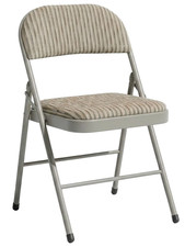 FOLDING CHAIRS FOLDING STOOLS BLACK WHITE ROUND FOLDABLE METAL CHAIRS STOOL NEW