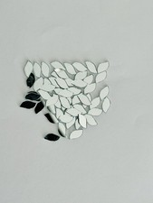 Leaf Shape Craft Mirrors 100 Pcs 7x13 MM Bulk Craft Mirror Mosaic Tiles
