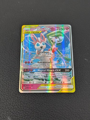 Pokemon - Gardevoir & Sylveon GX - SM Unbroken Bonds - Holo - 130/214 - EX