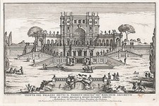 Villa del Pigneto Sacchetti Roma Roma Roma Alessandro Specchio incisione su rame 1699